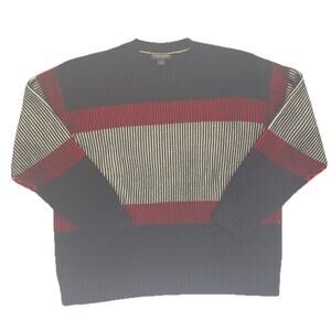 Banana Republic Men’s Mixed Media Cotton Fisherman Sweater in Size Large